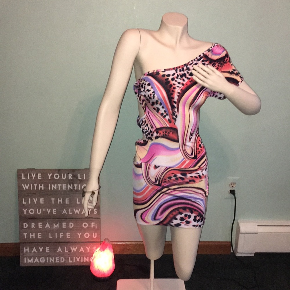 Symphony leopard colorful dress